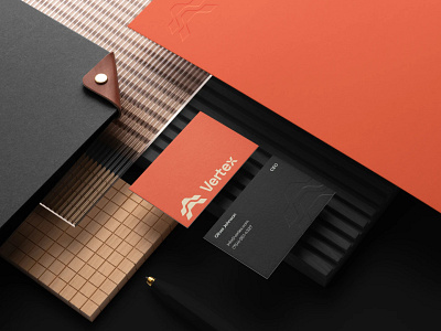 Vertex Brand Identity b2bbranding brandingforstartups brandstrategy enterprisebranding identitysystem industrialbranding industrialdesign logisticsbranding modern branding tech branding