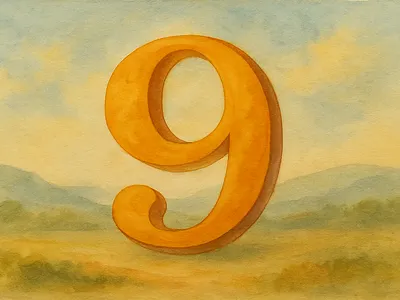 36 Days of Type - 9 36daysoftype 36daysoftype 9 9 brush strokes brushwork handpainted illustration impressionistic landscape lettering nine paper texture soft tones subtle background texture traditional media type typography warm colors watercolor