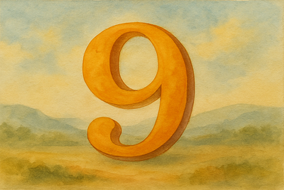 36 Days of Type - 9 36daysoftype 36daysoftype 9 9 brush strokes brushwork handpainted illustration impressionistic landscape lettering nine paper texture soft tones subtle background texture traditional media type typography warm colors watercolor