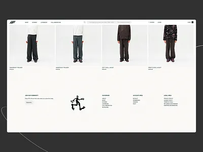 HP - Modern Apparel E-commerce Website Concept clean ui clothes e commerce hp shop landing page minimalist modern ui online shop shop shop design simple design ui ui design ui ux user friendly ux design web design website website design