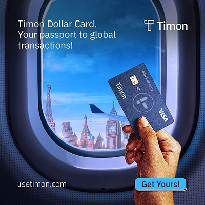 Social media Ads for Timon ad card graphic design money payment socialmedia