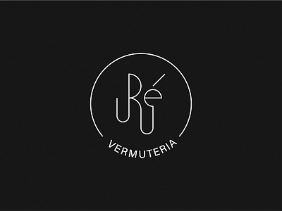 Vermouth Bar — Minimalist logo with a vintage essence bar barbranding brand brand identity branding design food industry graphic design logo logo design minimal minimal logo vector vermouth bar vermouth logo visual identity