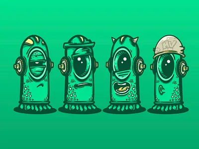 Oddbot Society alien cartoon character colors creature design doodle green illustration monster vector