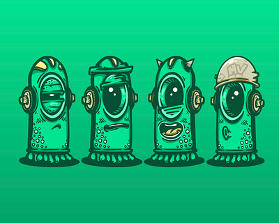 Oddbot Society alien cartoon character colors creature design doodle green illustration monster vector