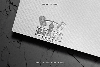 Editable Paper Engraved Logo Mockup Text Effect PHOTOSHOP 3d logo mockup engraved mockup logo mockup paper engraved logo text effect photoshop