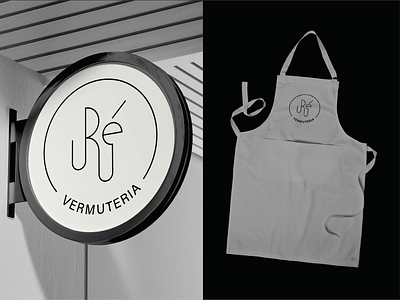 Vermouth bar - Application of the logo on real supports bar brand brand identity branding design drinklogo gastronomy graphic design logo logo design logo for bar minimal logo original identit vector vermouth bar versatile applications visual identity