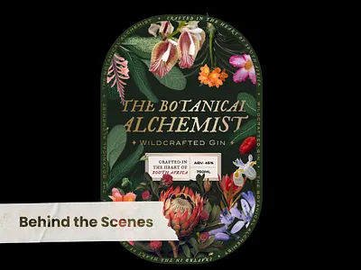 Branding & Gin Label - Design Process artdirection behindthescenes beveragebranding botanicalillustration brand narrative branding brandstory conceptdevelopment craftspirits designprocess ginpackaging graphic design label labeldesign packagingdesign product productidentity southafricangin