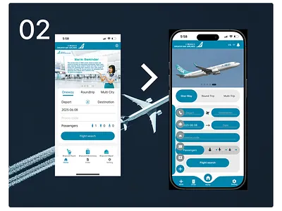 Airline apps redesign for Great Bay Airline airline app apps gba great bay airline redesign case ui ux uxui design