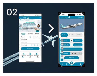 Airline apps redesign for Great Bay Airline airline app apps gba great bay airline redesign case ui ux uxui design