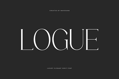 Logue Typeface branding design font sans sans serif serif serif font type type design typeface typography