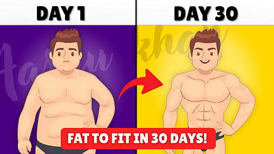 Fat loss in 30 Days Youtube Thumbnail design graphic design graphicdesign thumbnail thumbnaildesign thumbnails youtube youtubedesign youtubethumbnail youtubethumbnaildesign