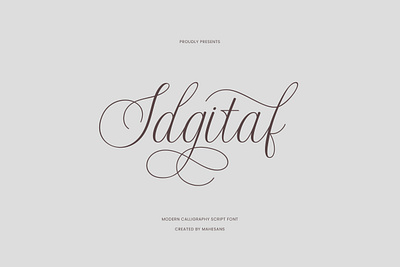 Idgitaf Script Font branding font handwriting handwritten sans sans serif script script font type type design typeface