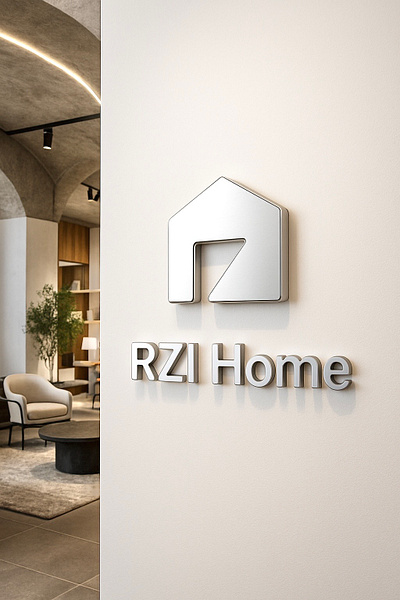 Logo Design 3d branding graphic design interior design logo
