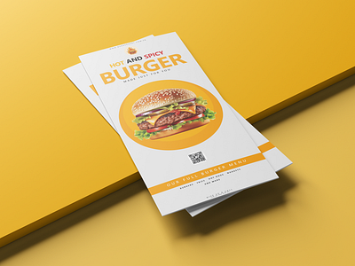 Burger Menu Design (Brochure Menu Project) app branding design graphic design illustration logo typography ui ux vector