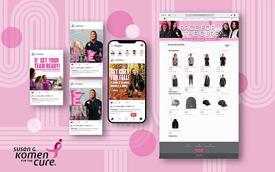 Race For the Cure MN branding events graphic design illlustration intagram website