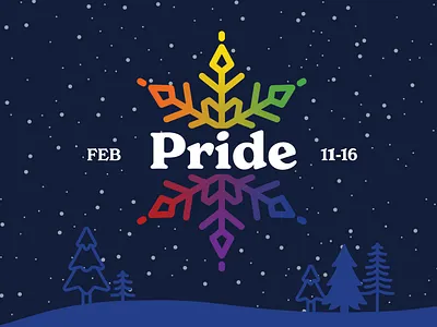 Winter Pride Theme 2025 branding design graphic design illustration logo typography vector
