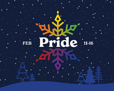 Winter Pride Theme 2025 branding design graphic design illustration logo typography vector