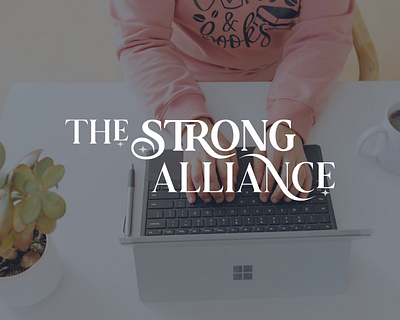The Strong Alliance branding design graphic design logo typography vector