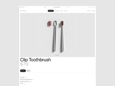 Clip Toothbrush branding design graphic design illustration logo minimalism ui ux vector visual