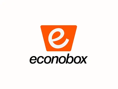 Econobox branding e letter mark logo e logo design gift logo letter mark logo design logo logo design logo design inspiration logo design inspirations logo inspiration logo mark