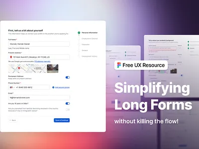 Simplifying long forms without killing the flow b2bux formdesign interactiondesign productdesign saasdesign uidesign userexperience uxcasestudy uxdesign uxpatterns webappdesign