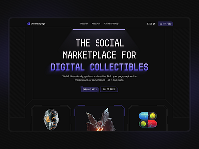 Website UX Design for Universal Page branding design illustration product design saas ui ui design uiux uiux design ux design