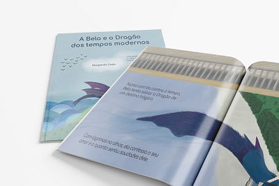 LIVRO ILUSTRAÇÃO bela capa color communication design conto crianças desenho design digital graphic design história illustration image livro miolo mockup modern mosntro páginas tipografia