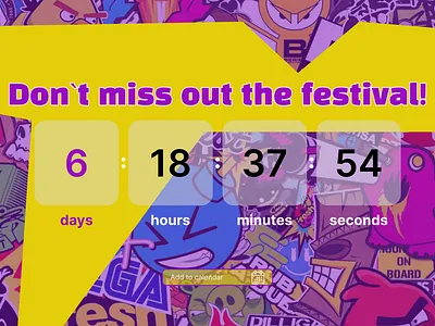 DAILY UI CHALLENGE Day14: Countdown Timer dailyui design ui