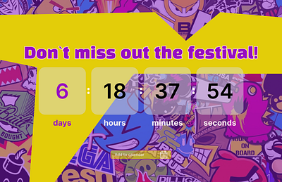 DAILY UI CHALLENGE Day14: Countdown Timer dailyui design ui