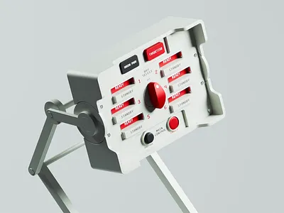 Let Em Fly 3d 3d animation blender blender3d button dial hardware hardware design illustration interface isometric isometric illustration switch toggle user interface