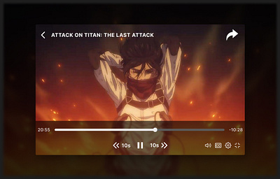 Day 057 : Video Player dailyui