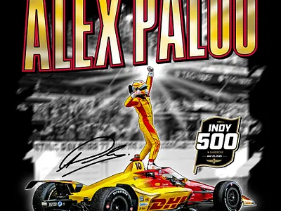 INDY 500 Official Winner Tee 2025 branding design graphic design illustration logo typography vector