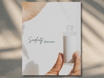 Simplicity Skin Care Social Media Post branding graphic design social media design
