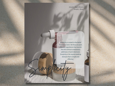 Simplicity Skin Care Social Media Post branding graphic design social media design