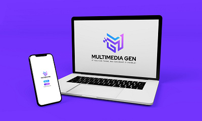 Digital platform Agency Logo Design for Multimedia Gen agency logo branding creative logo graphic design grid logo logo logo brand logo branding logo design logo design for business logo icon logo idea logo maker logo desiner m g letter logo mg letter logo