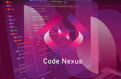 Code Nexus Brand Identity brand branding conception design graphic design illustration logo minimaliste ui vector