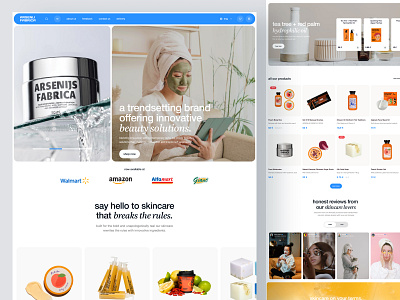 Skin Care Store beauty branding care ecommerce elementor framer health landing marketplace online page shop skin store ui webflow website wordpress