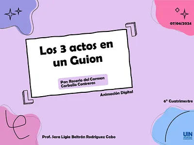 Presentación Actos de un guion graphic design