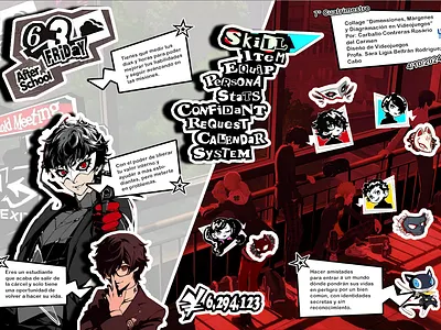 Collage Persona 5 graphic design