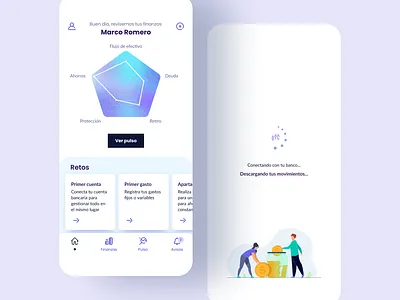 Personal Finance App UI — Unified Money Management money managem spending insig user centered design