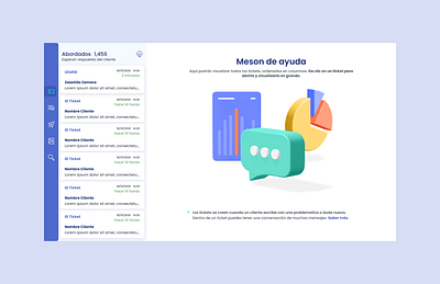 Helpdesk UI Redesign — Minimalist Style with 3D Illustrations professional ui