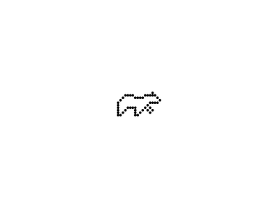 Bear Logo Pixelated animal logo bear bear logo digital bear logo pixel pixelated