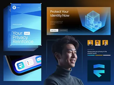 Fendix : Cyber Security - Visual Identity animation brand book brand guidelines brand identity branding corporate identity cyber security graphic element identity design illustration logo logo design logomark motion graphics saas security system symbol visual branding visual identity