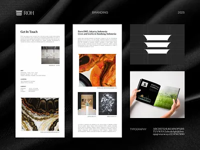 ROH Project - Rebranding Concept artgallerydesign brandidentity branding contemporaryart design dribbble graphic design illustration jakartadesign logo logo design minimalistbranding rohprojects typographicdesign visualidentity