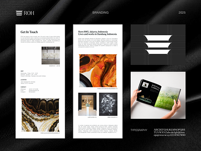 ROH Project - Rebranding Concept artgallerydesign brandidentity branding contemporaryart design dribbble graphic design illustration jakartadesign logo logo design minimalistbranding rohprojects typographicdesign visualidentity