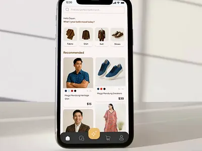 Batikara - AI Powered Batik Marketplace ai artisan batik batikindonesia branding ecommerce fashion hub local marketplace mobiledesign ui uidesign uiux uxdesign