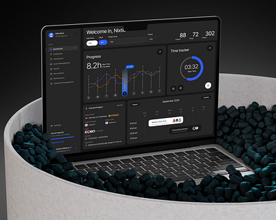 GNS Mind HR Management Dashboard branding dashboard design graphic design icon illustration logo minimal ui ux vector