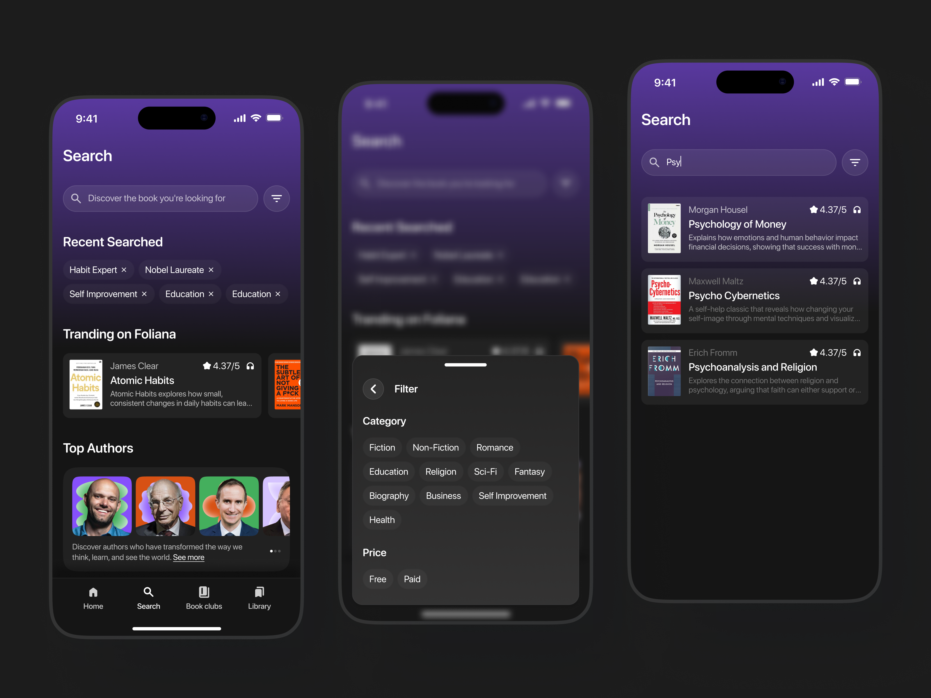 Example of Mobile App Design Concept