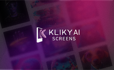 Kliky AI - Logo Design app branding india kiosk logo kliky ai logo logo design nihalgraphics screen logo ui