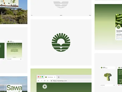 Sawahaja - Brand Identity agriculture agriculture design agro agro tech agrotech brand guideline brand identity brandbook branding farm farmer field green logo logo app logo design logo designer modern farming nature